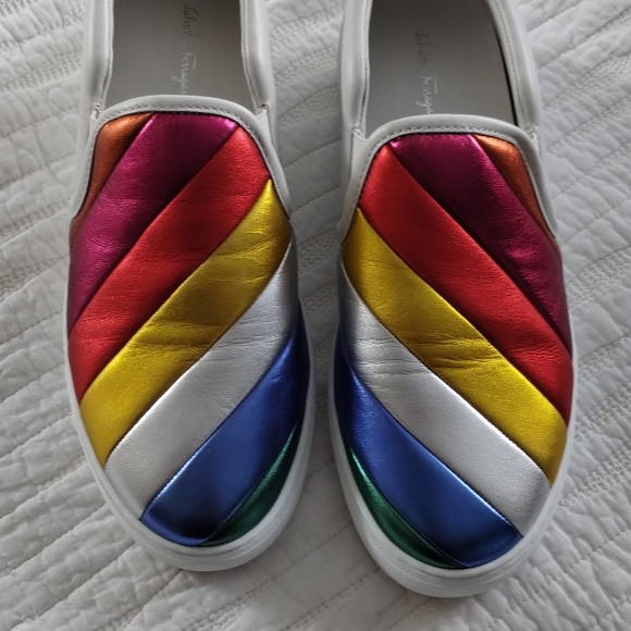 Salvatore Ferragamo Shoes - Rainbow Sneakers Salvatore Ferragamo Unisex Collaboration